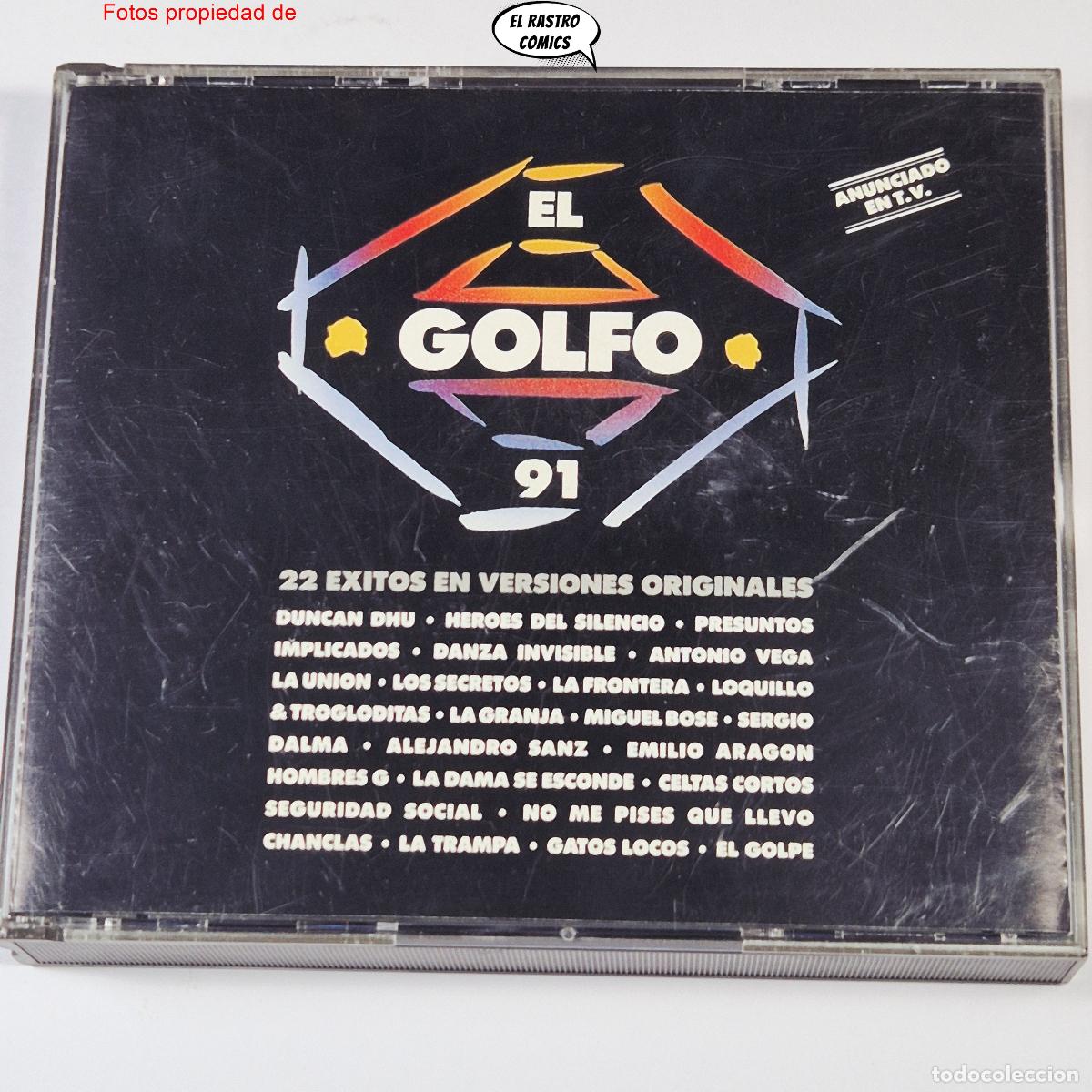 CDs de m&uacute;sica: El Golfo 91, 22 &Eacute;xitos en versiones originales, doble CD DRO 1991 La Trampa, La Frontera, El Golpe..
