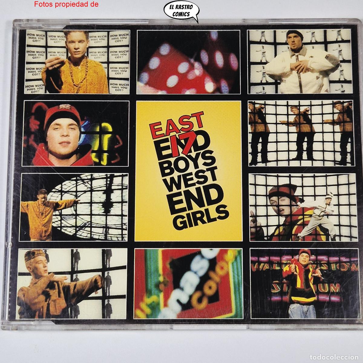 CDs de m&uacute;sica: East 17, West End Girls, CD Maxi-Single, 6 Mixes, London, Synth-pop, Euro House, excelente estado