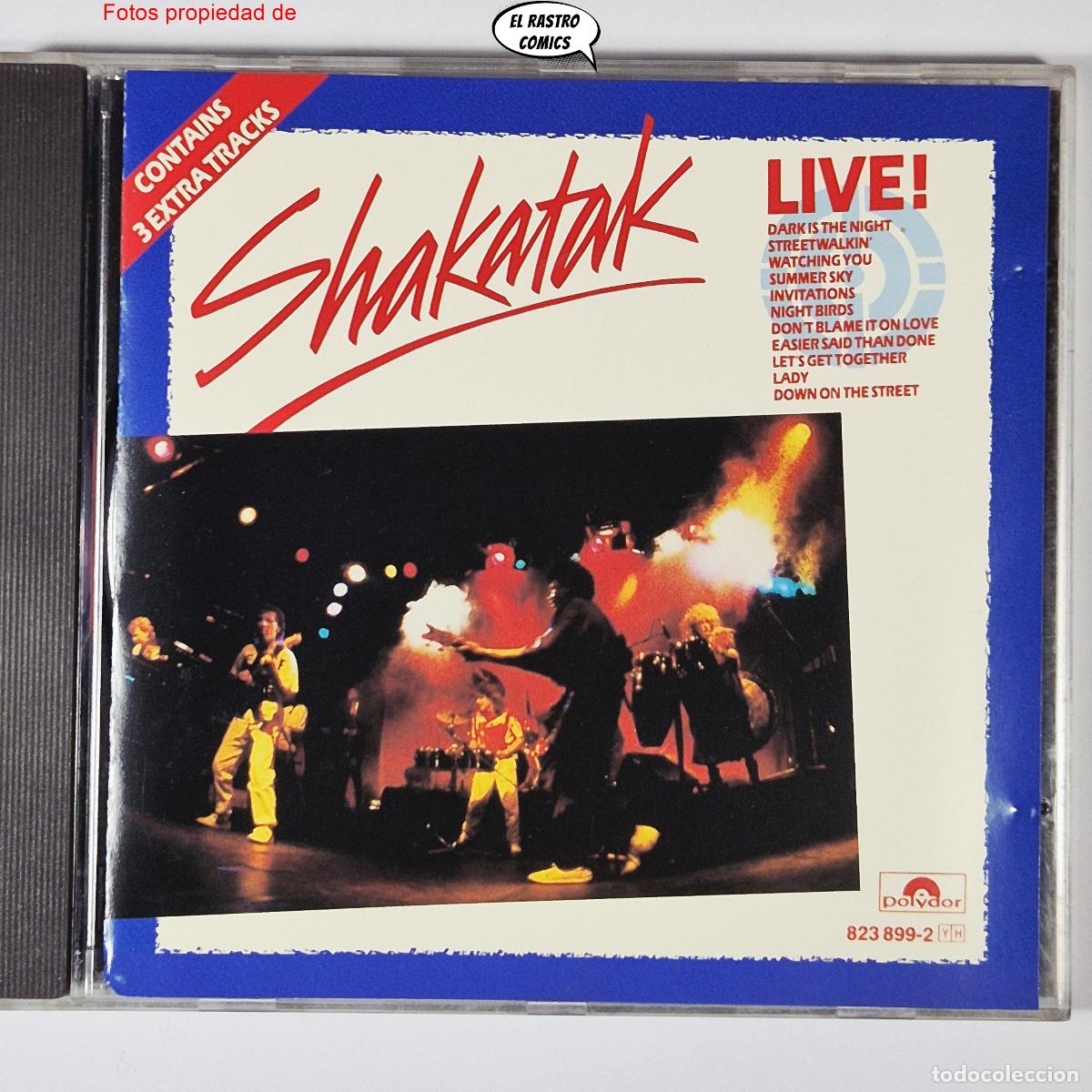CDs de m&uacute;sica: Shakatak, Live, CD Polydor 1985, 3 Extra Tracks, Jazz-Funk, Disco, muy buen estado