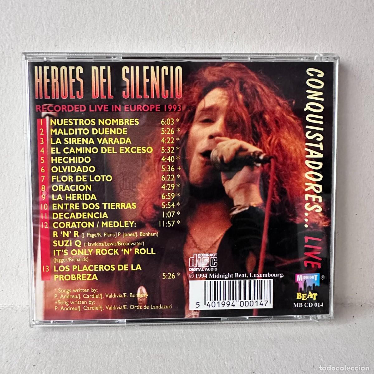 CDs de m&uacute;sica: H&eacute;roes del Silencio - Conquistadores... Live (CD) - Foto 2