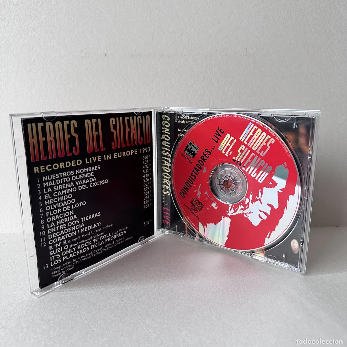 CDs de m&uacute;sica: H&eacute;roes del Silencio - Conquistadores... Live (CD) - Foto 3