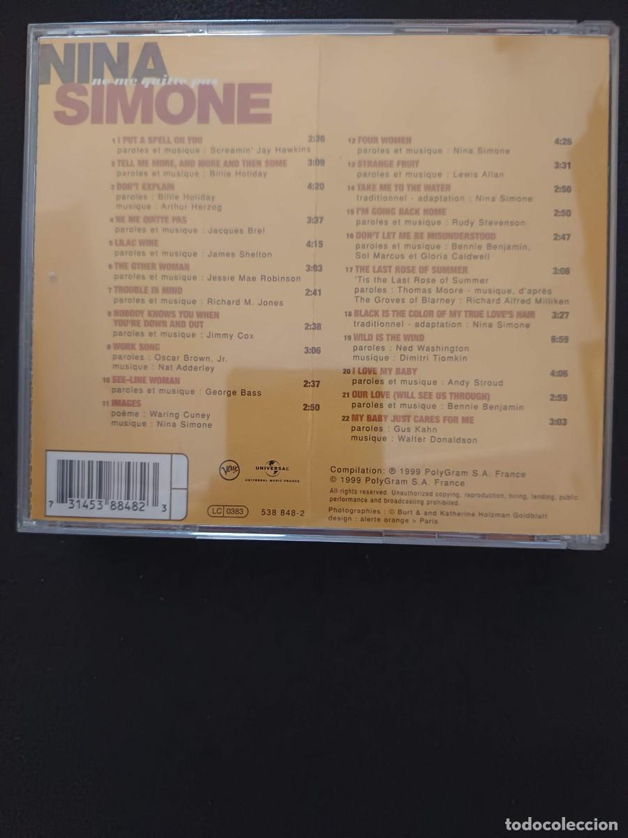 CDs de m&uacute;sica: NINA SIMONE. NE ME QUITTE PAS - Foto 2