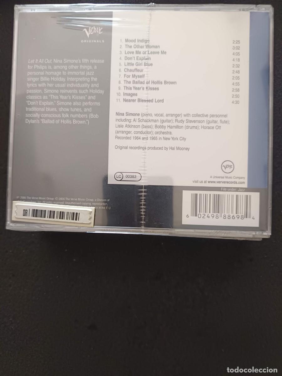 CDs de m&uacute;sica: NINA SIMONE. LET IT ALL OUT - Foto 2