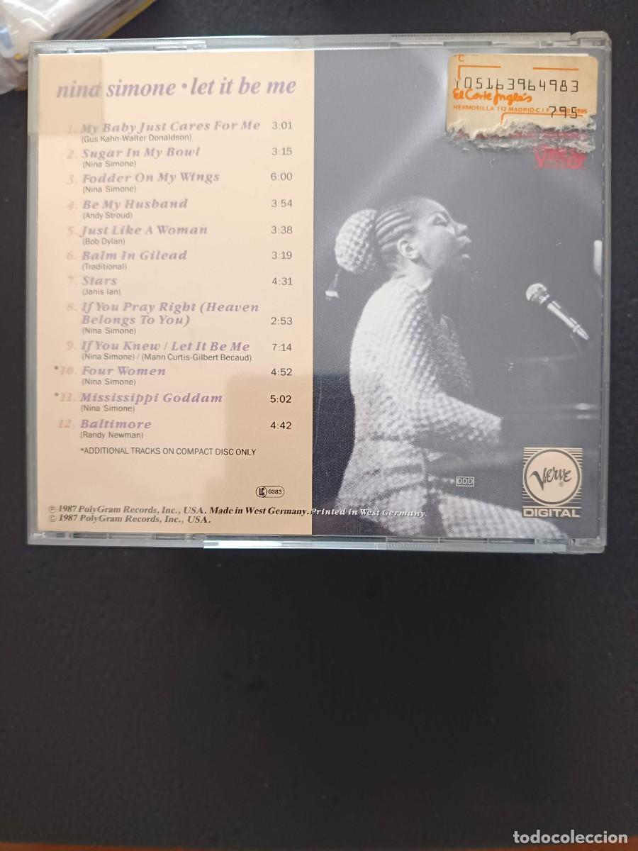 CDs de m&uacute;sica: NINA SIMONE. LET IT BE ME - Foto 2