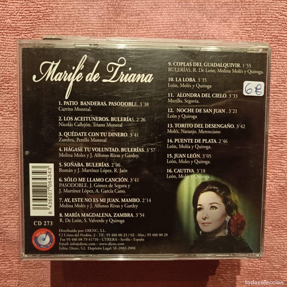 CDs de m&uacute;sica: Marif&eacute; de Triana - Mis Primeras Coplas (D&eacute;cada de los 50) - CD. - Foto 2