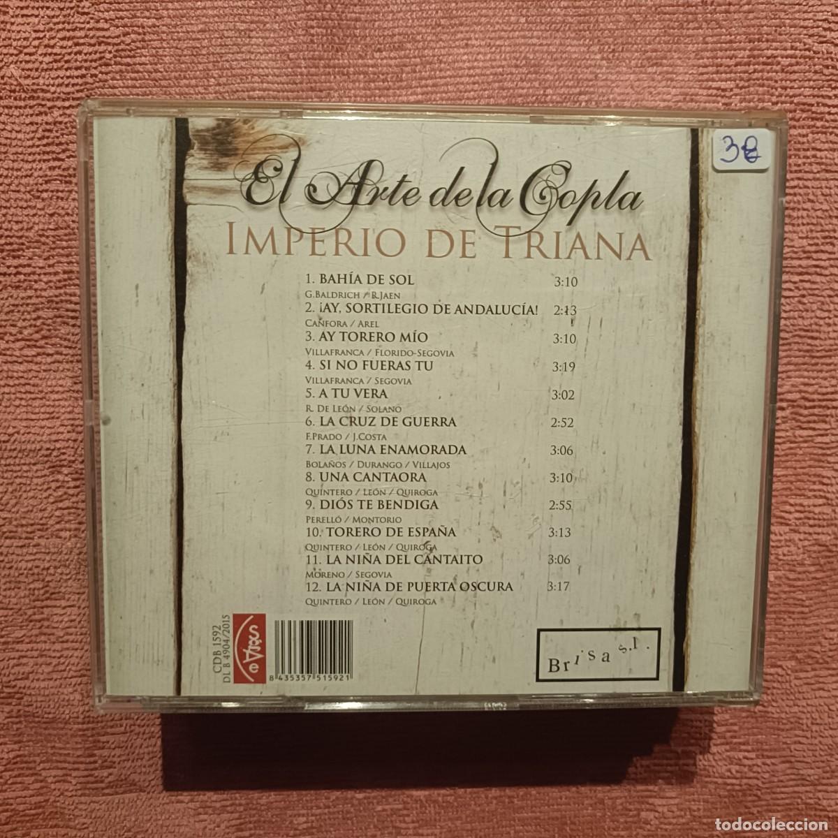 CDs de m&uacute;sica: Imperio de Triana - El Arte de la Copla - CD. - Foto 2