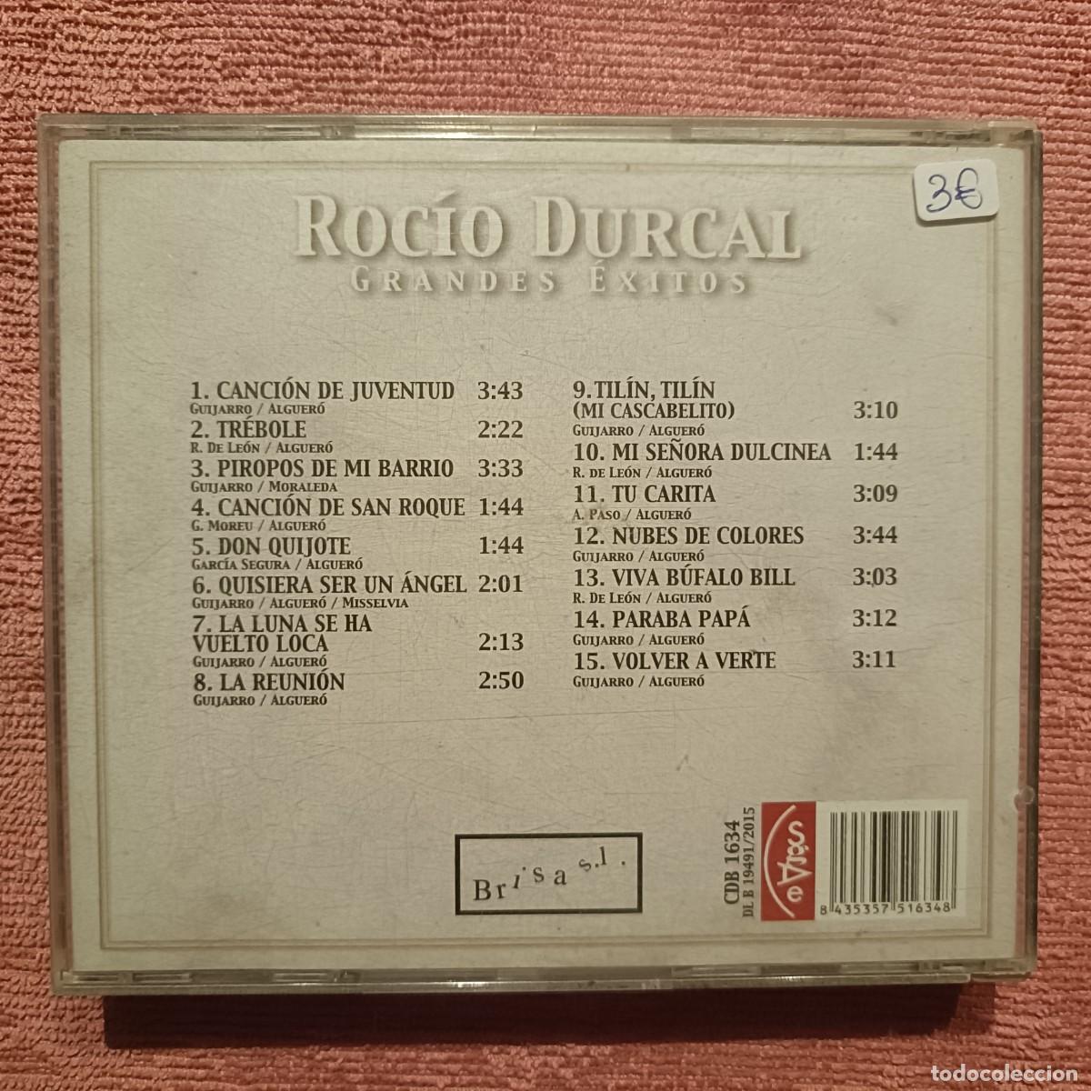 CDs de m&uacute;sica: Roc&iacute;o Durcal - Grandes &Eacute;xitos - CD. - Foto 2