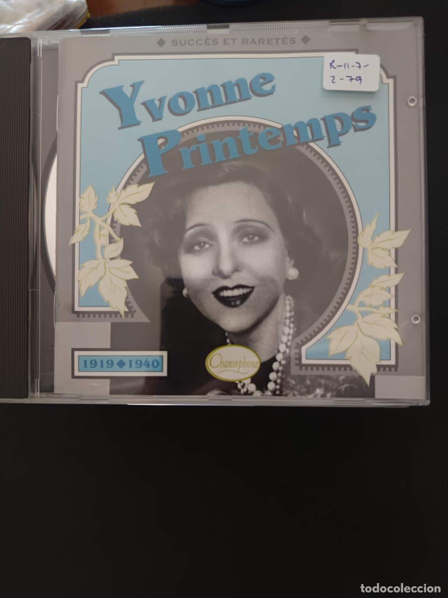 CDs de m&uacute;sica: YVONNE PRINTEMPS. 1919-1940. SUCC&Egrave;S ET RARET&Eacute;S.