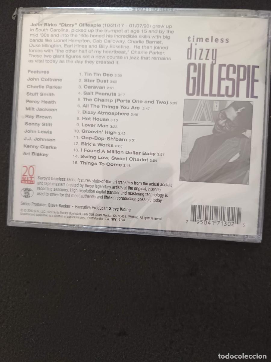 CDs de m&uacute;sica: DIZZY GILLESPIE. TIMELESS - Foto 2