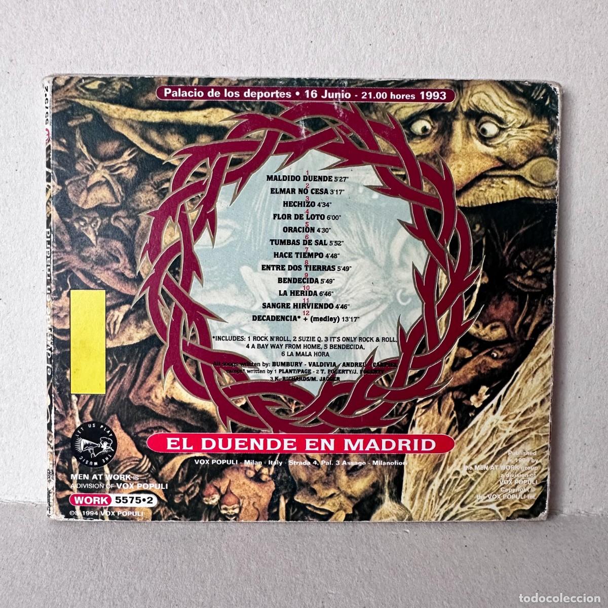 CDs de m&uacute;sica: H&eacute;roes Del Silencio - El Duende En Madrid (CD) - Foto 2