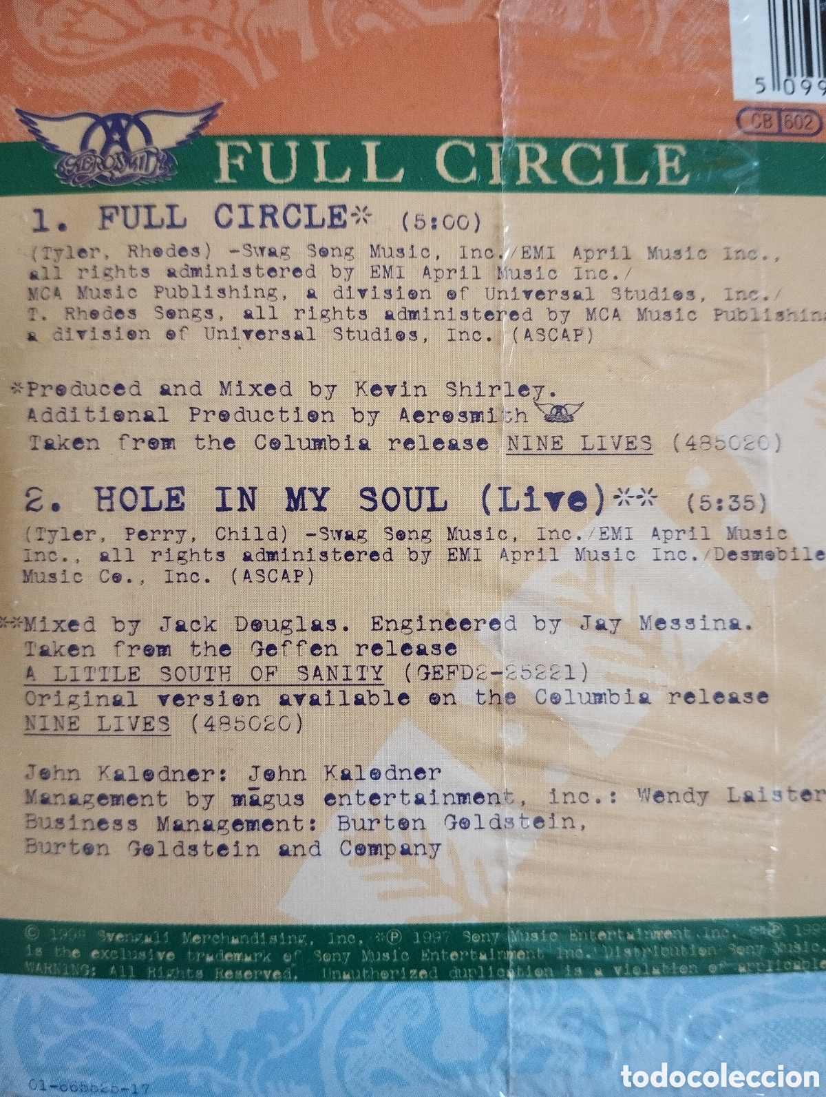 CDs de m&uacute;sica: Aerosmith - Full Circle - CD single - Foto 4