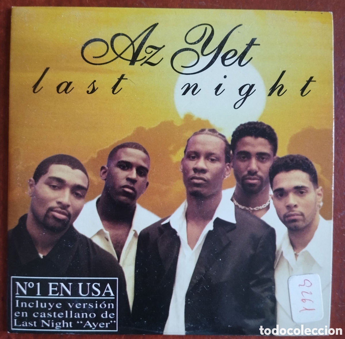 CDs de m&uacute;sica: Az Yet - last night - CD single