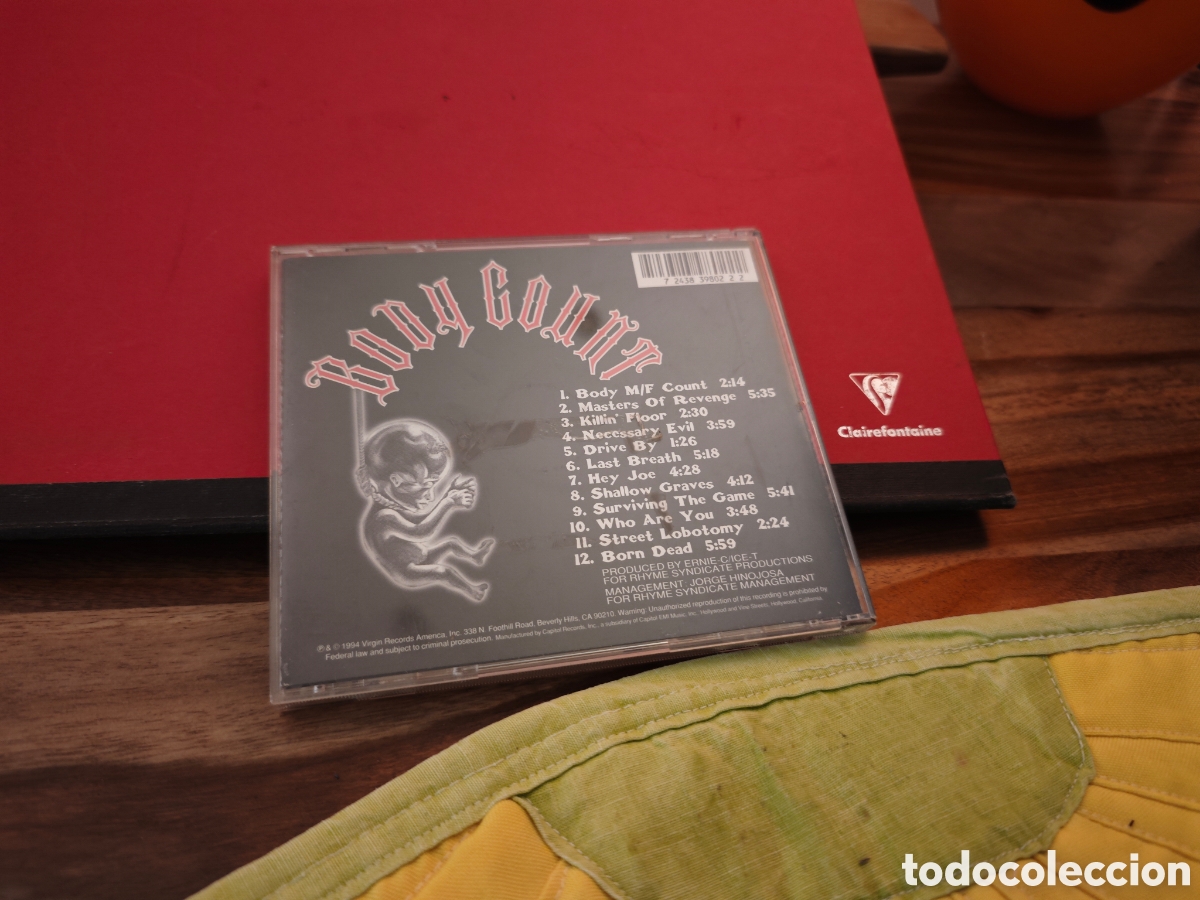 CDs de m&uacute;sica: Body Count - Born Dead CD USA 1994 - Foto 5