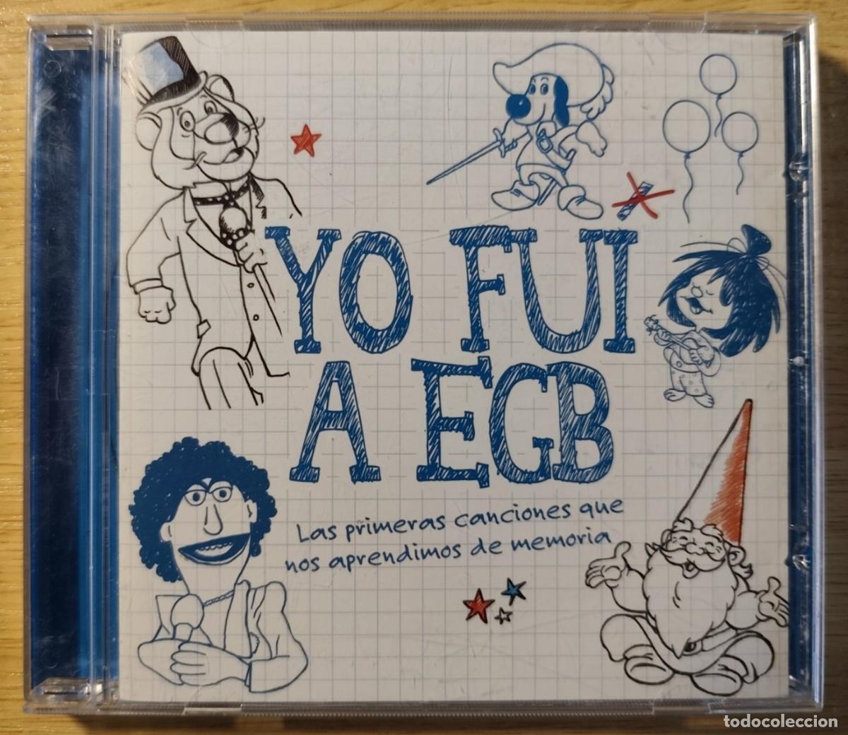 CDs de m&uacute;sica: CD YO FUI A EGB - LAS PRIMERAS CANCIONES QUE NOS APRENDIMOS DE MEMORIA- PARCHIS MILIKI REGALIZ