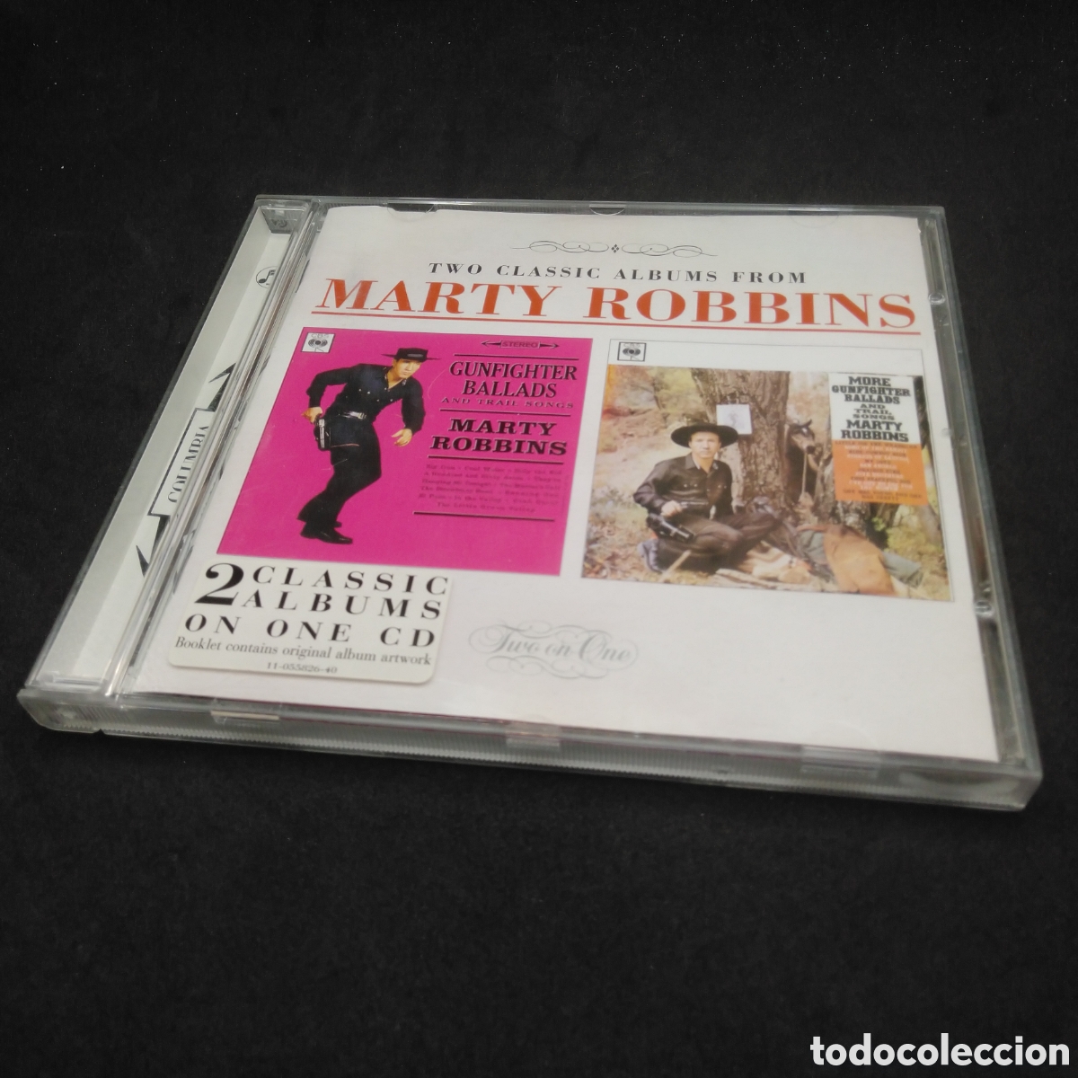CD di Musica: MARTY ROBBINS - GUNFIGHTER BALLADS + MORE GUNFIGHTER BALLADS & TRAIL SONGS - 1996 - DISCO VERIFICADO