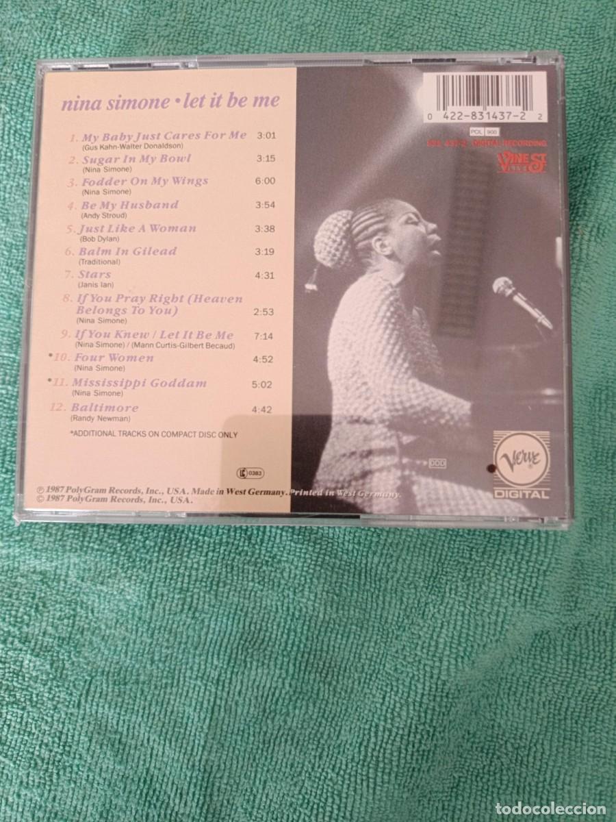 CDs de m&uacute;sica: NINA SIMONE. LET IT BE ME - Foto 2