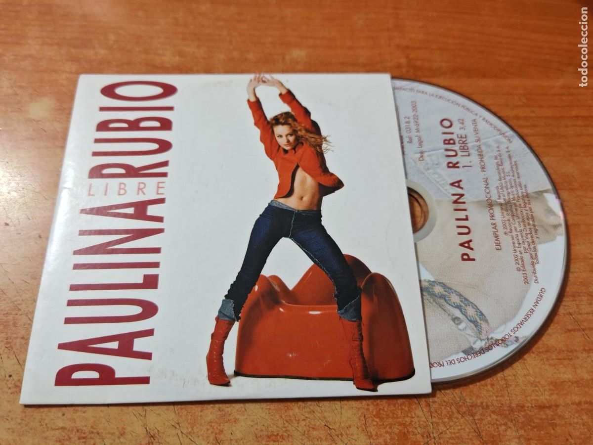 CDs de m&uacute;sica: PAULINA RUBIO Libre CD SINGLE PROMO CARTON DEL A&Ntilde;O 2002 ESPA&Ntilde;A CONTIENE 1 TEMA