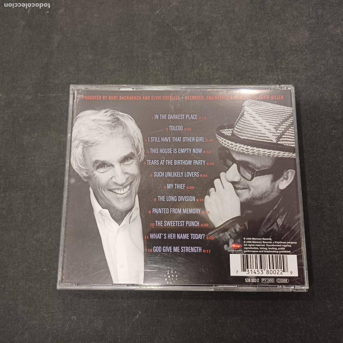 CDs de m&uacute;sica: ELVIS COSTELLO WITH BURT BACHARACH/PAINTED FROM MEMORY/CD. - Foto 3