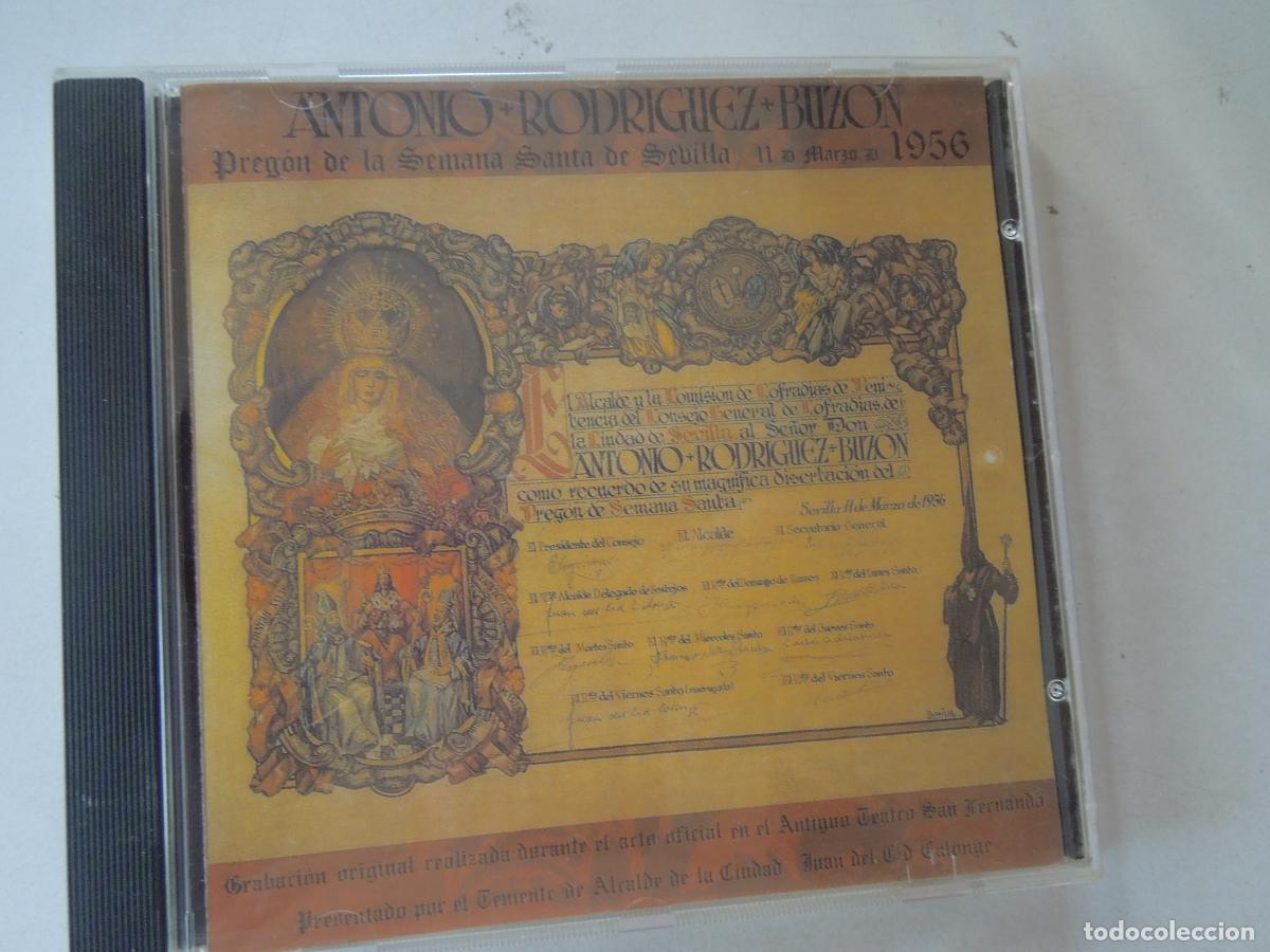 CDs de m&uacute;sica: PREGON DE LA SEMANA SANTA SEVILLLA 1956 - ANTONIO RODRIGUEZ BUZON - CD -PASARELA