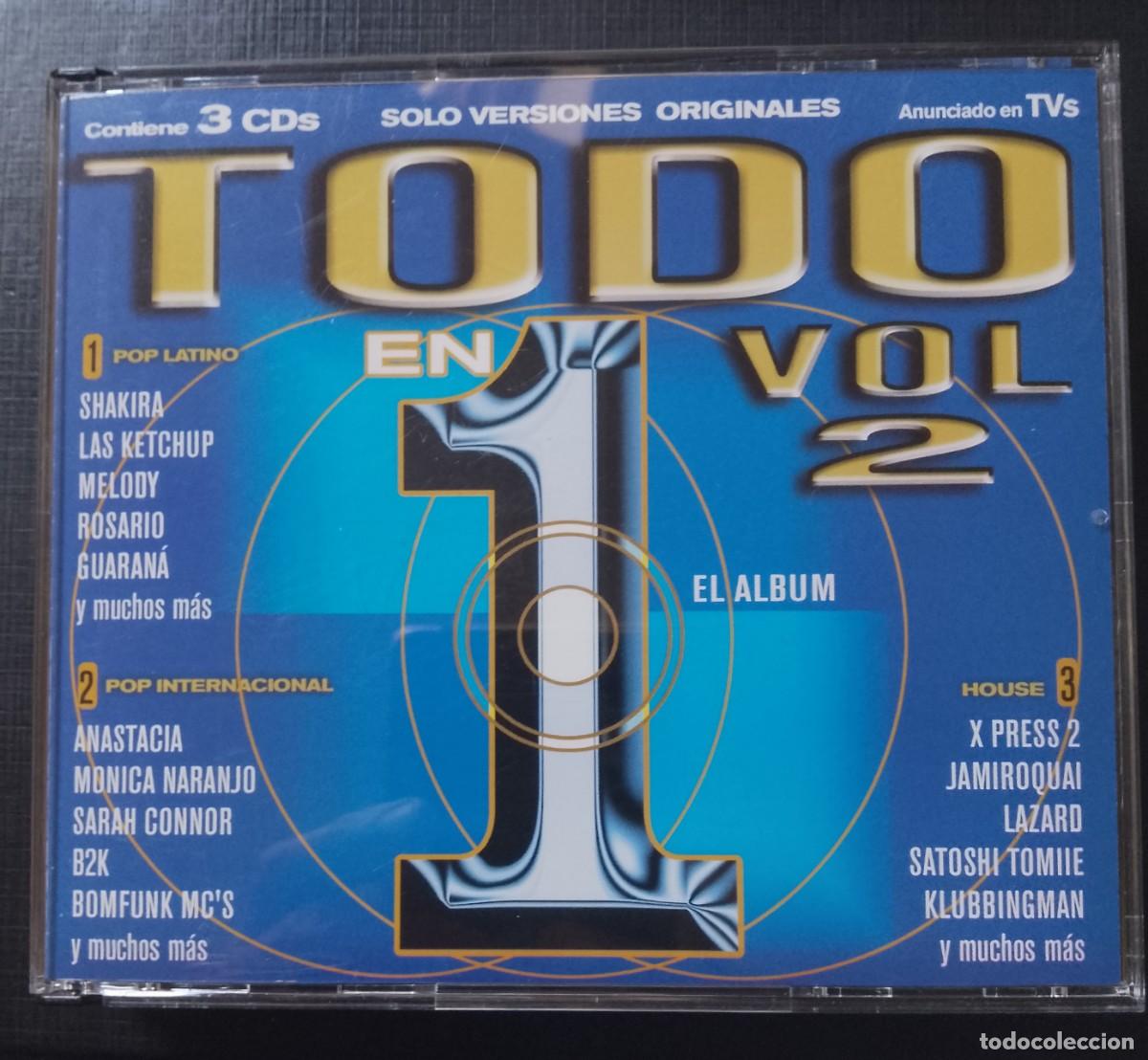 CDs de m&uacute;sica: CD - TODO EN 1, EL ALBUM VOL. 2 - POP LATINO, POP INTERNACIONAL, HOUSE