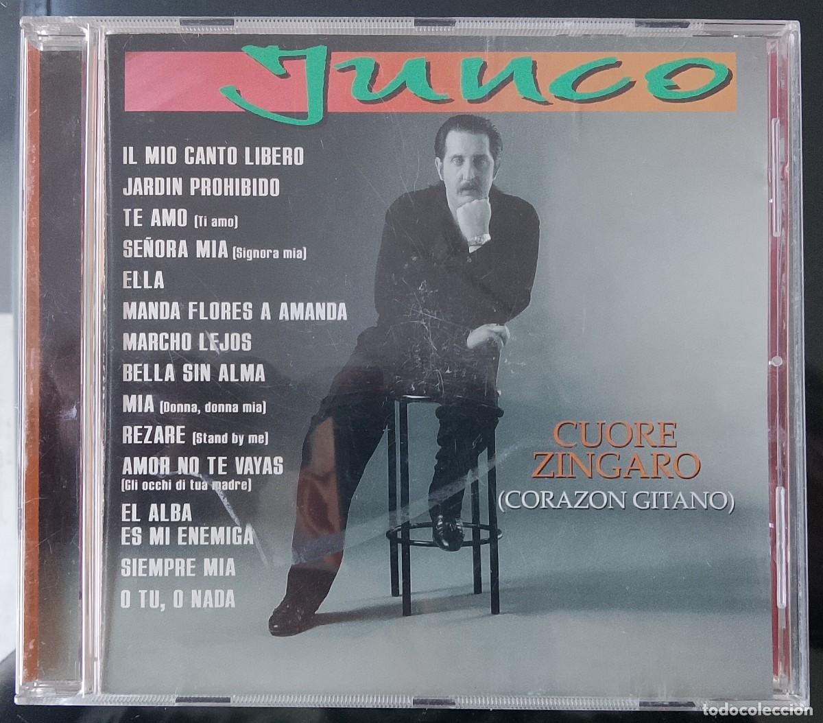CDs de m&uacute;sica: Junco. Cuore z&iacute;ngaro (Coraz&oacute;n gitano). CD.