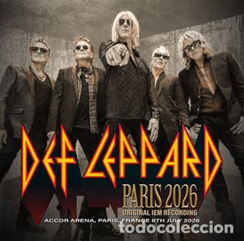 CDs de m&uacute;sica: 2 CD's - DEF LEPPARD - Live Paris 2026
