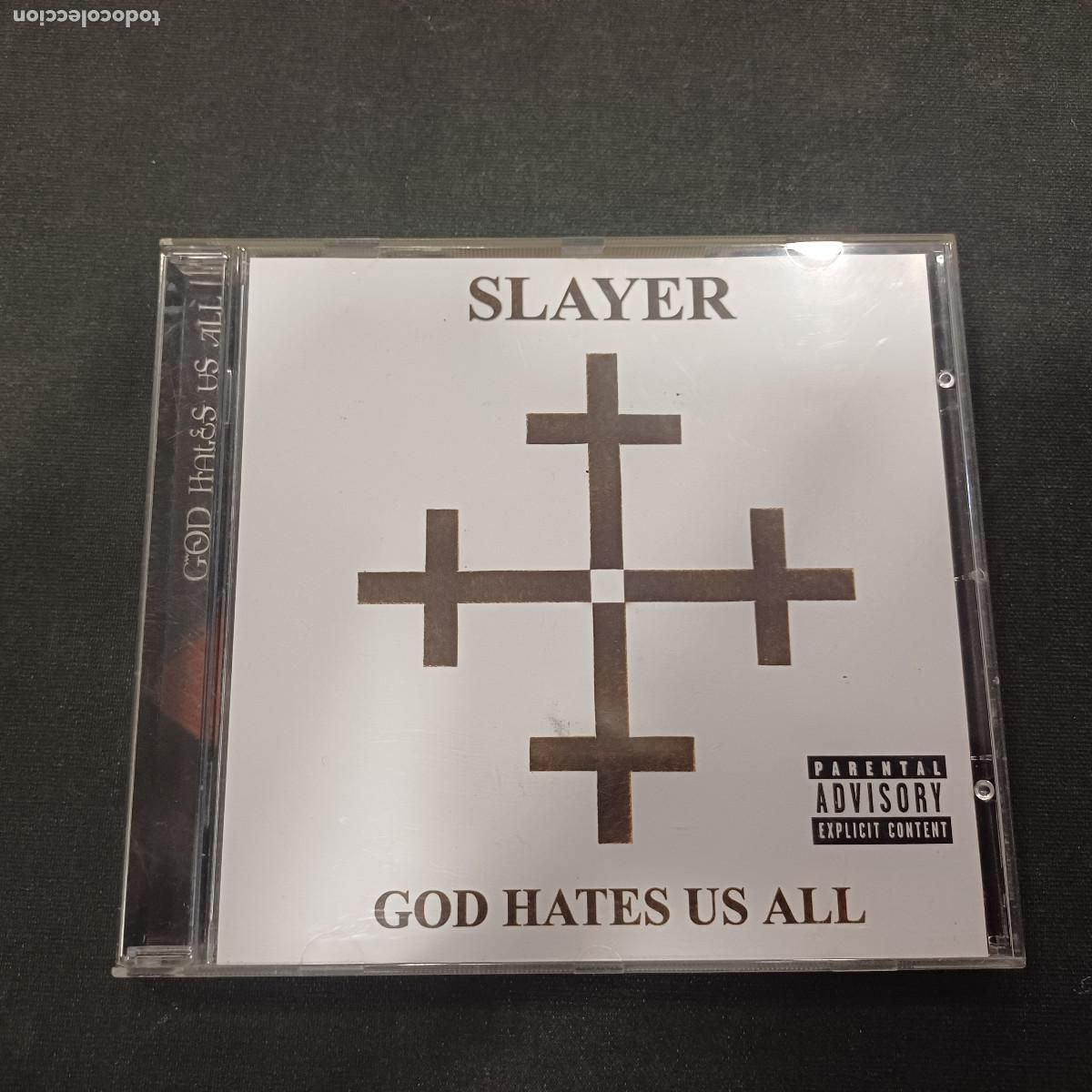 CDs de m&uacute;sica: SLAYER/GOD HATES US ALL/CD METAL.