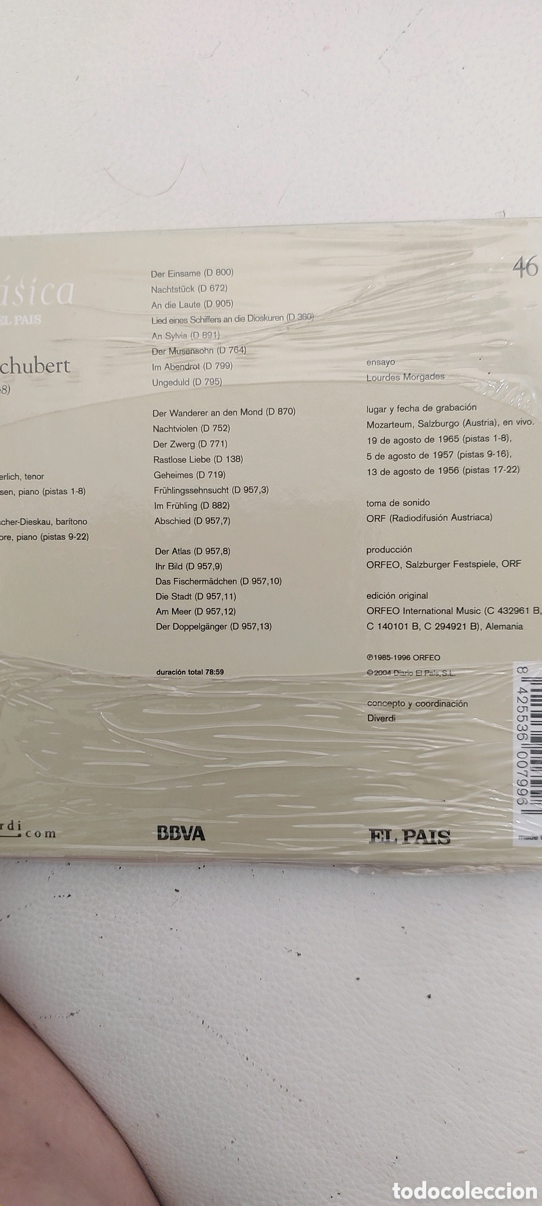 CDs de m&uacute;sica: Musica cl&aacute;sica SCHUBERT - Foto 2