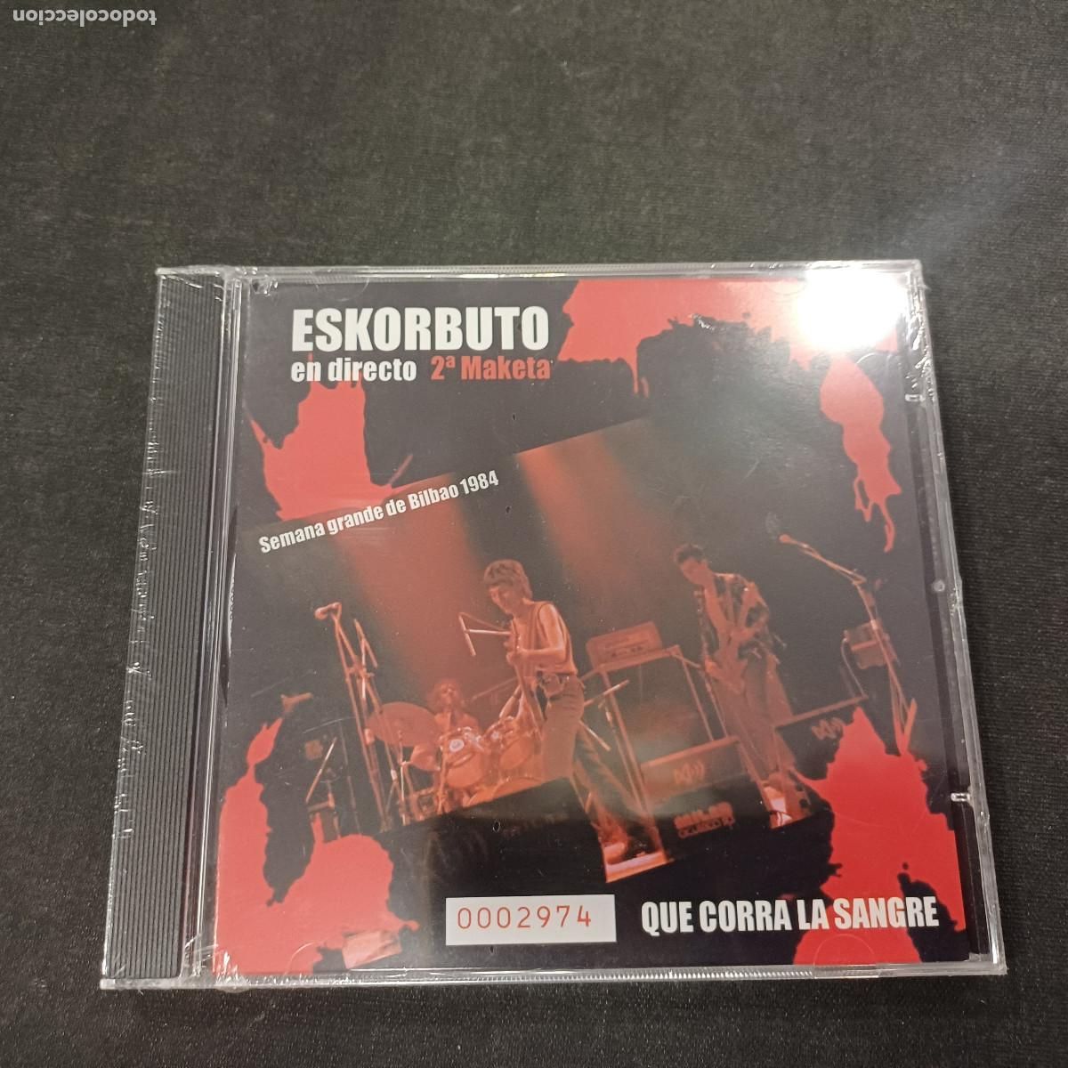 CDs de m&uacute;sica: ESKORBUTO/EN DIRECTO/2&ordf; MAQUETA/SEMANA GRANDE BILBAO 1984/CD PUNK PRECINTADO&iexcl;&iexcl;.