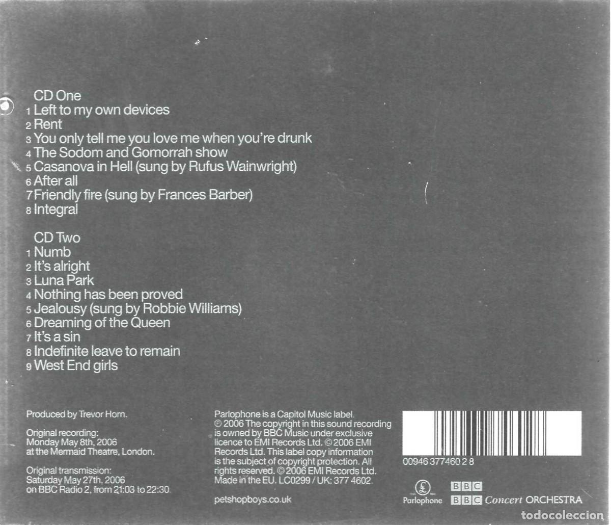 CDs de m&uacute;sica: PET SHOP BOYS CONCRETE (2 CD) - Foto 2