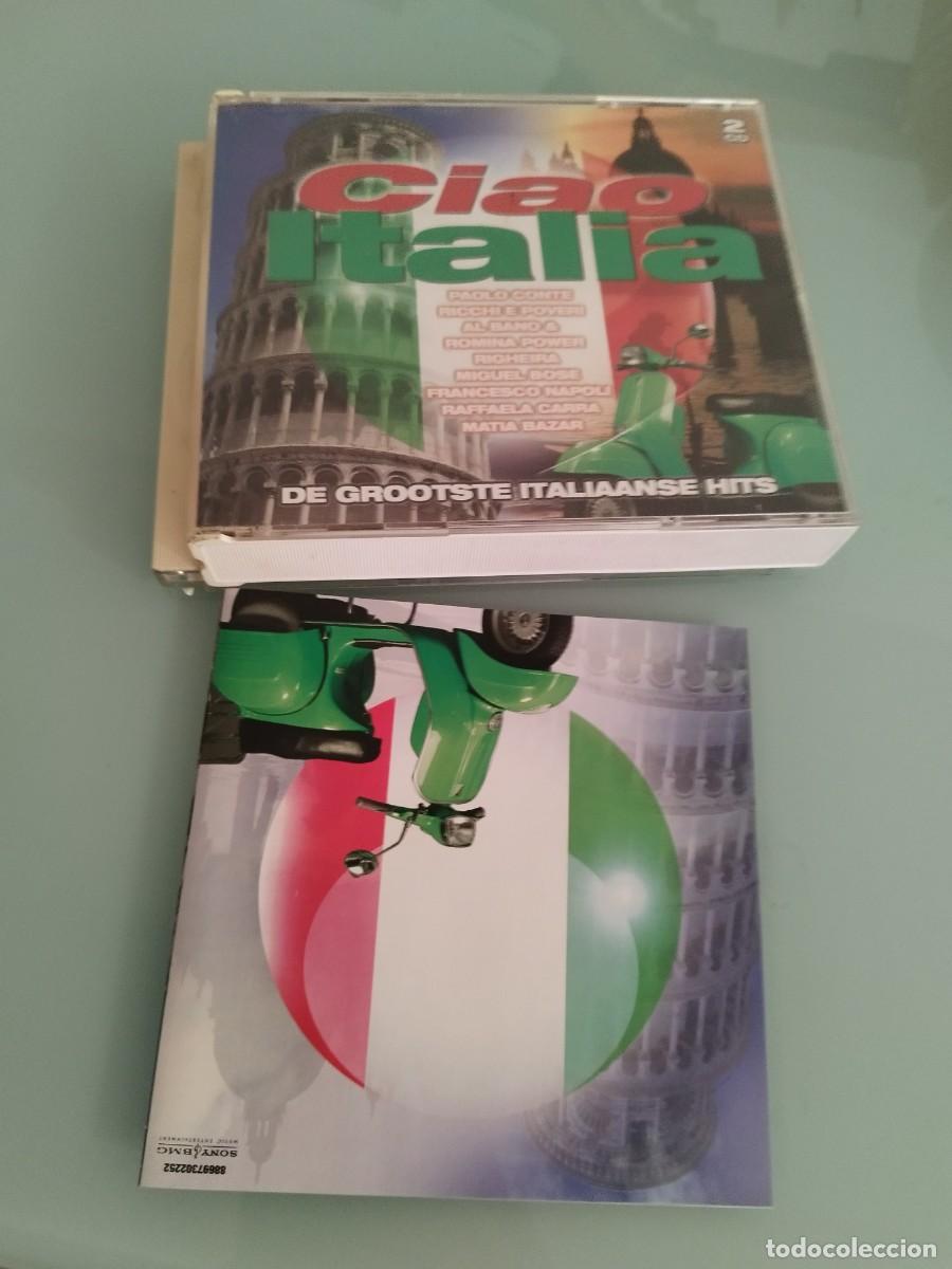 CDs de m&uacute;sica: Various &ndash; Ciao Italia. Doble cd. Caja da&ntilde;ada. Necesita una nueva.