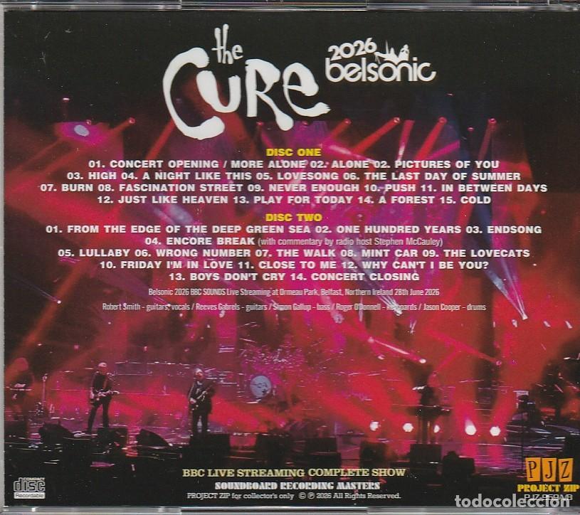 CDs de m&uacute;sica: 2 CDs - The CURE - Live Belsonic 2026 - Foto 2