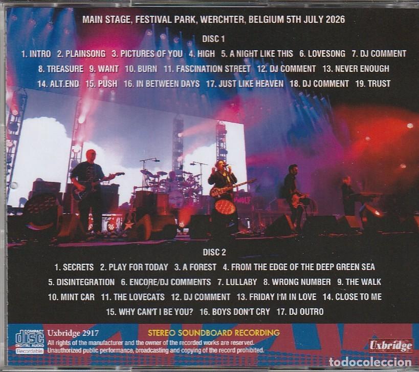 CDs de m&uacute;sica: 2 CDs - The CURE - Live Werchter 2026 - Foto 2