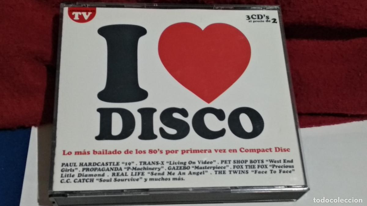 CDs de m&uacute;sica: Cd musica i love disco PACK 3 CDS LO MAS BAILADO DE LOS 80'S : C.C. Catch, Pet Shop Boys VER CANCIO