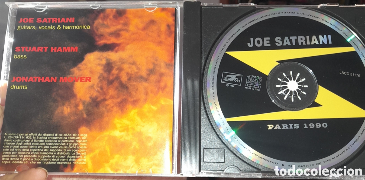 CDs de m&uacute;sica: JOE SATRIANI. PARIS 1990. CD ROCK - Foto 3