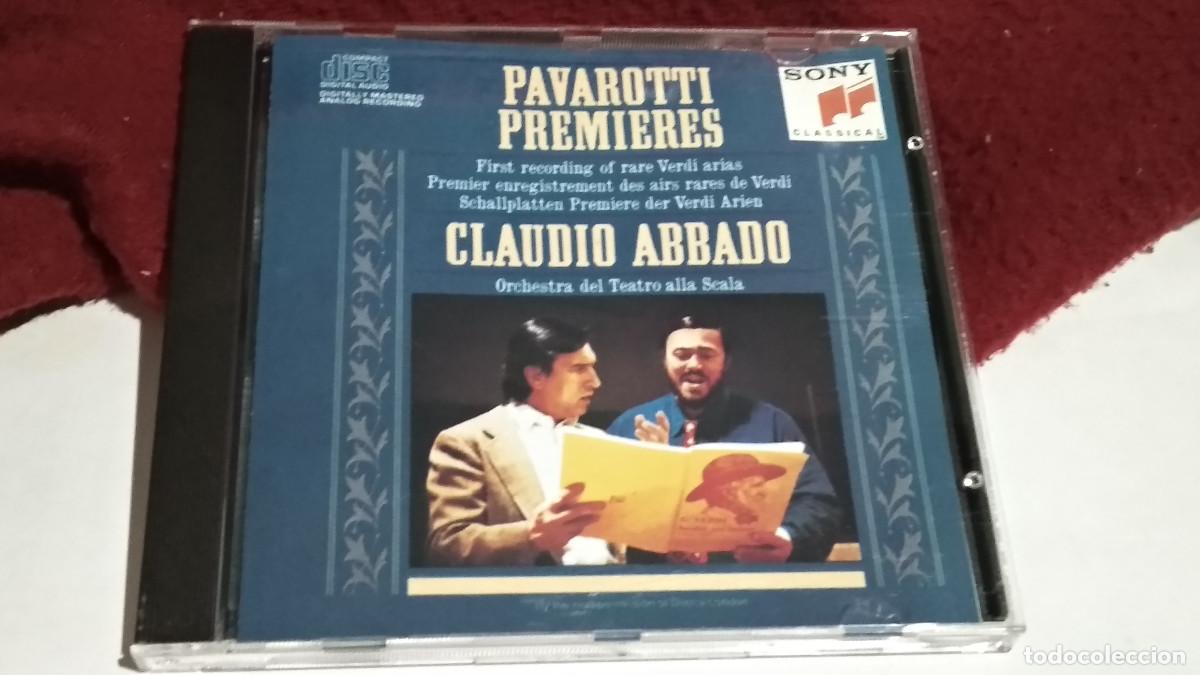 CDs de m&uacute;sica: PAVAROTTI PREMIERES &middot; VERDI &middot; ABBADO (CD SONY) - CD SONY CLASSICAL 1996 MUY BUEN ESTADO