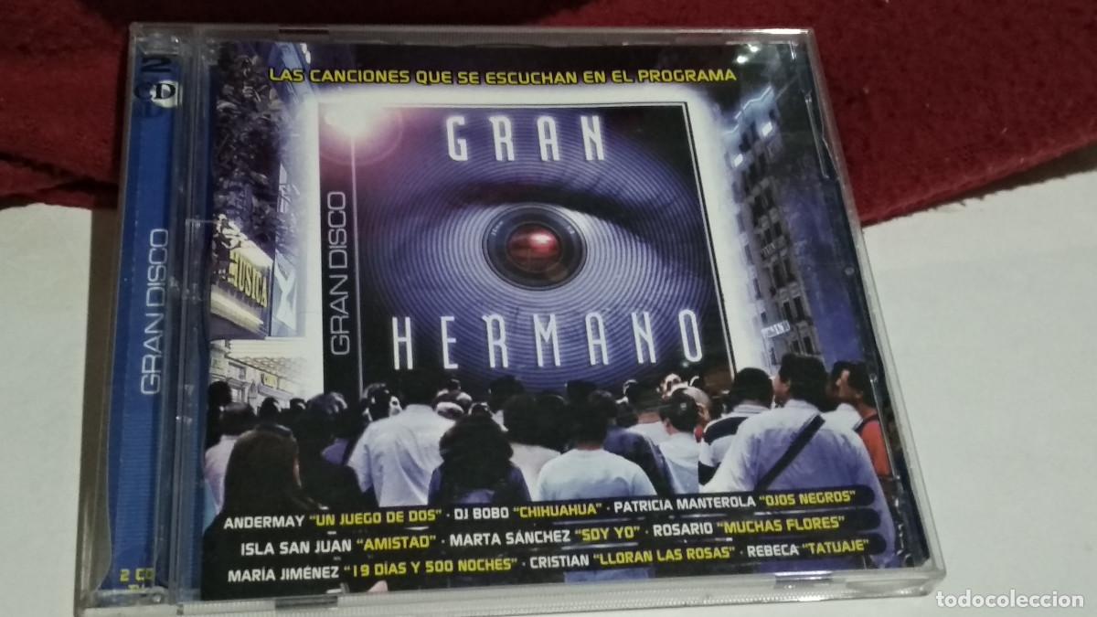CDs de m&uacute;sica: Gran Hermano, Gran disco, Vol 4,TV, doble CD 2 X CD, 2002, Vale Music: MARTA SANCHEZ, DJ, BOBO..