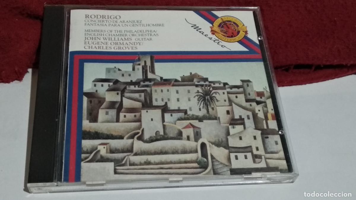 CDs de m&uacute;sica: Rodrigo, John Williams - Concierto De Aranjuez (CD, Album 1987 CBS ) MUY BUEN ESTADO