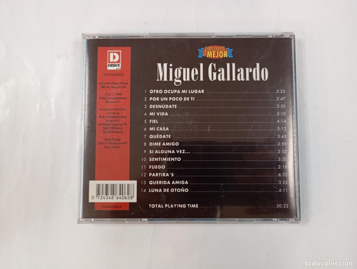 CDs de m&uacute;sica: Miguel Gallardo - Simplemente lo mejor. CD. TDKV147 - Foto 2
