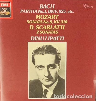 CDs de m&uacute;sica: Bach: Partita No.1, BWV 825 / Mozart: Sonata No.8, KV.310 / Scarlatti: 2 Sonatas- 0077774751728