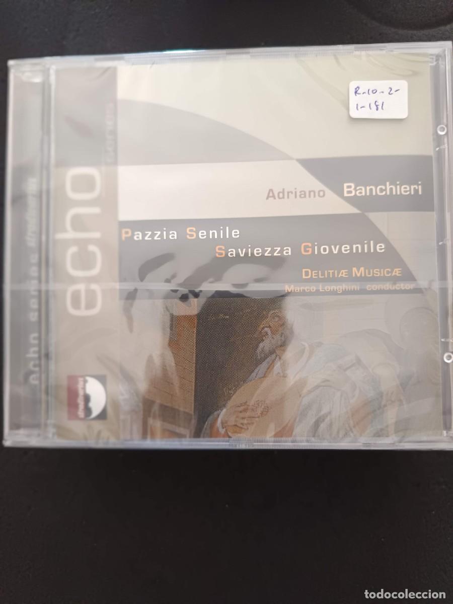 CDs de m&uacute;sica: ADRIANO BANCHIERI: PAZZIA SENILE. SAVIEZZA GIOVENILE. DIR: MARCO LONGHINI. DELITIAE MUSICAE