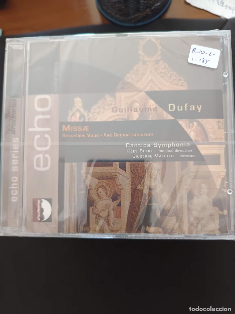 CDs de m&uacute;sica: GUILLAUME DUFAY. MISSAE. RESVELLIES VOUS. AVE REGINA COELORUM. DIR: GIUSEPPE MALETTO. CANTICA SYMPHO