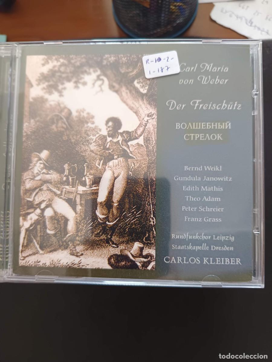 CDs de m&uacute;sica: 2 CD. CARL MARIA VON WEBER: DER FREISCH&Uuml;TZ (EL CAZADOR FURTIVO). DIR: CARLOS KLEIBER.