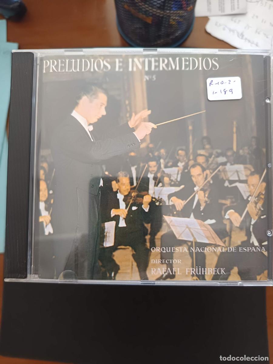 CDs de m&uacute;sica: PRELUDIOS E INTERMEDIOS, N&ordm; 5. DIR: RAFAEL FR&Uuml;HBECK. ORQUESTA NACIONAL DE ESPA&Ntilde;A
