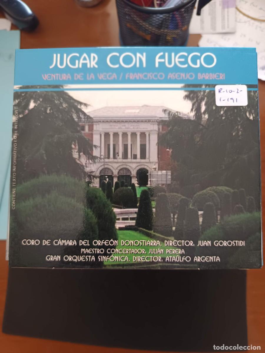 CDs de m&uacute;sica: JUGAR CON FUEGO. DIR: ATA&Uacute;LFO ARGENTA. INT&Eacute;RP: PILAR LORENGAR, MANUEL AUSENSI, CARLOS MUNGU&Iacute;A, ANTON