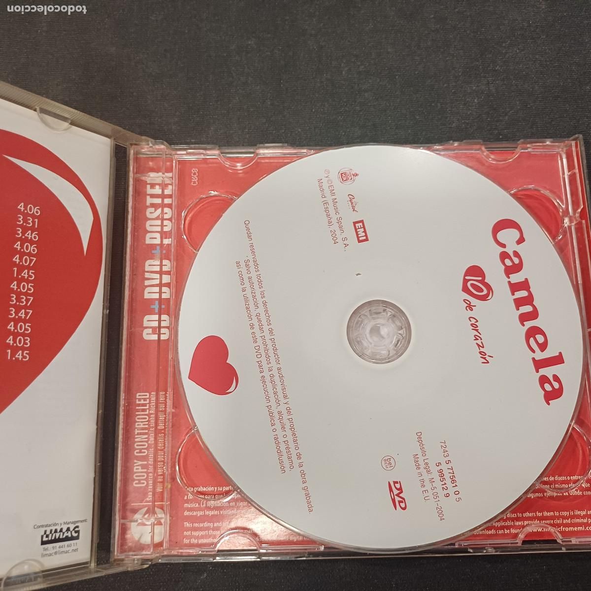 CDs de m&uacute;sica: CAMELA/10 DE CORAZON/CD+DVD. - Foto 2