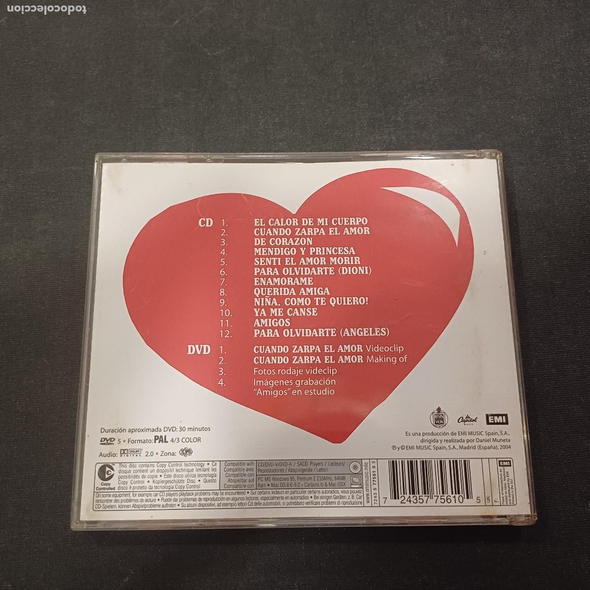 CDs de m&uacute;sica: CAMELA/10 DE CORAZON/CD+DVD. - Foto 4