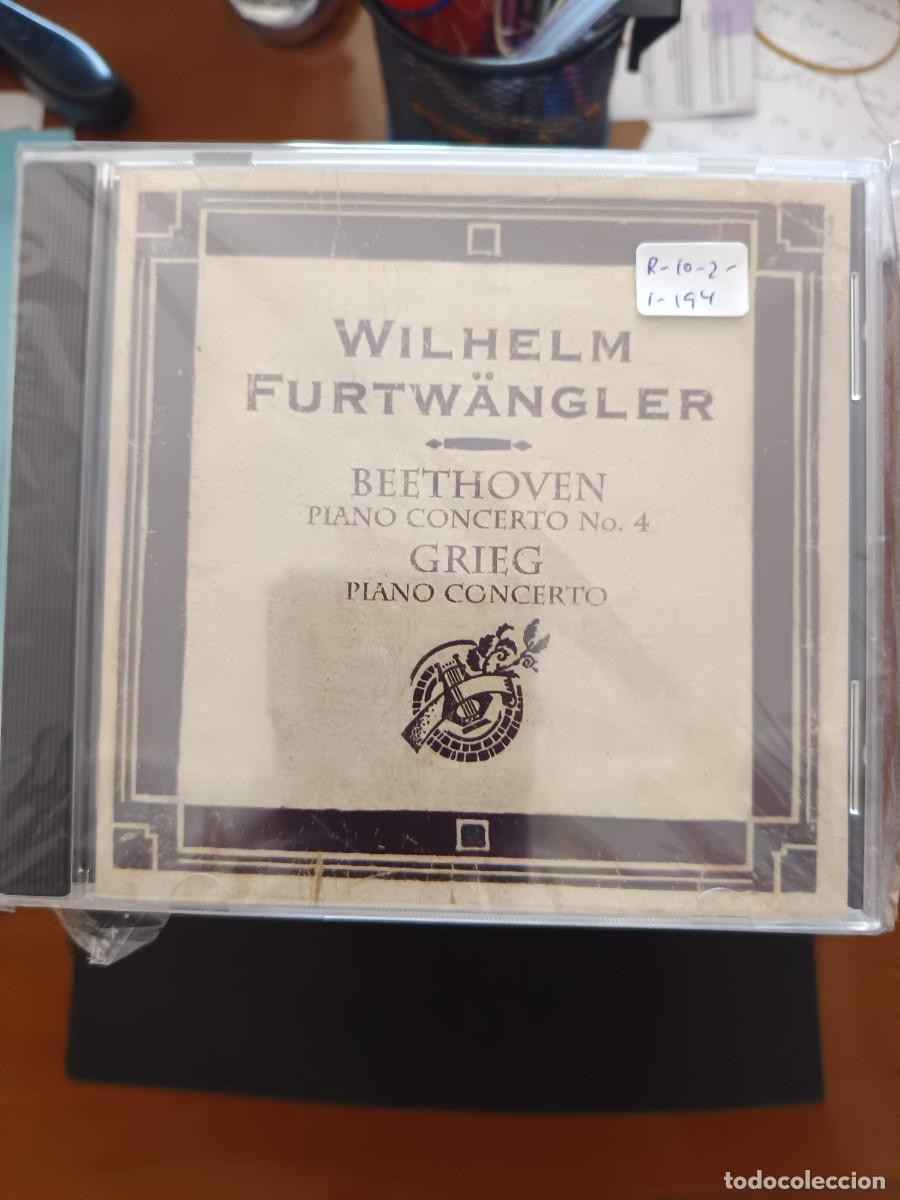 CDs de m&uacute;sica: WILHELM FURTW&Auml;NGLER: BEETHOVEN: PIANO CONCERTO N&ordm; 4 / GRIEG: PIANO CONCERTO. LIVE RECORDING. BERLIN