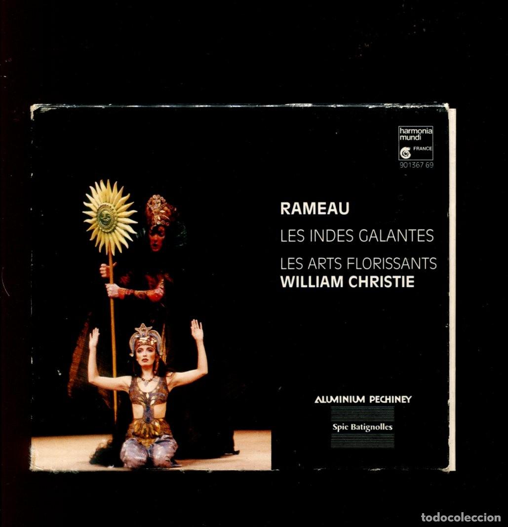 CDs de m&uacute;sica: Jean Philippe Rameau . Les ines galantes. Box 3 cd's + libreto Harmonia mundi perfecto