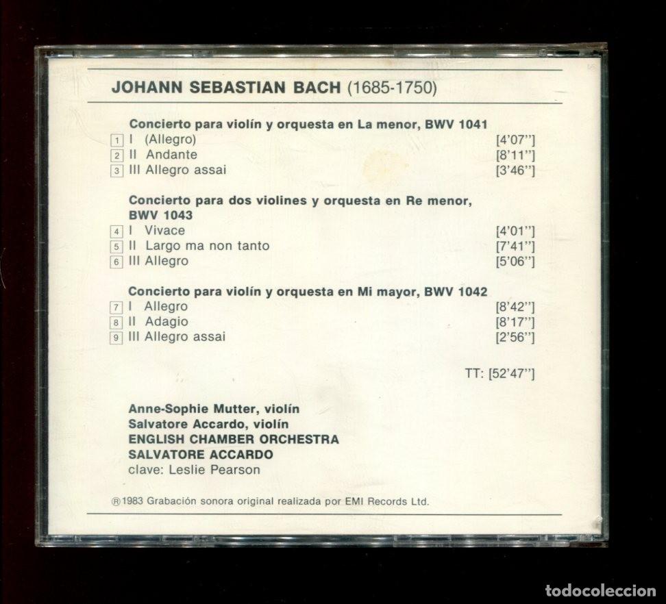 CDs de m&uacute;sica: Bach conciertos para violin, emi - Foto 2